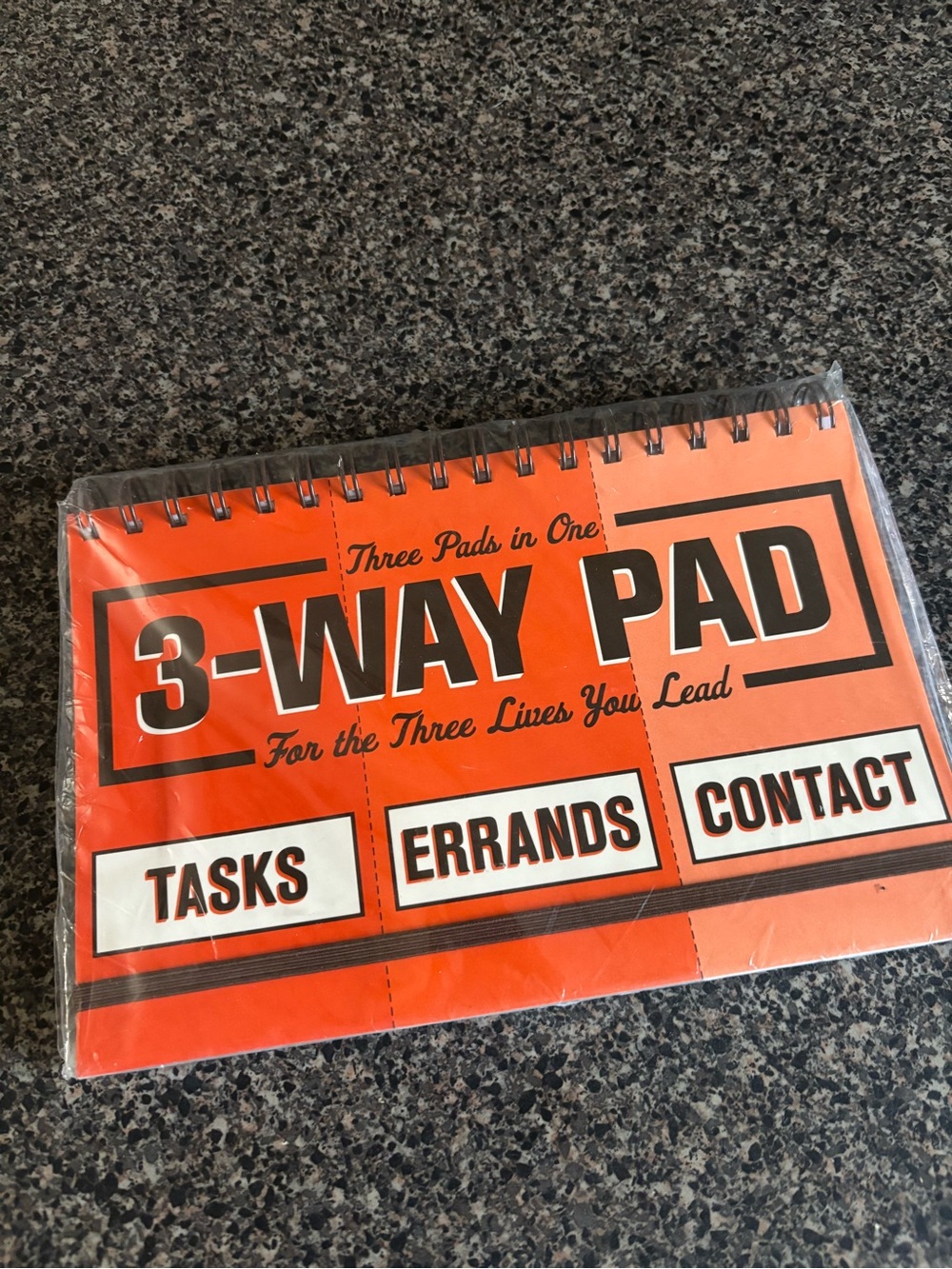 Knock Knock 3-Way Pad Orange and Black Brand New!! Great Gift!